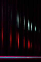 Stage curtain blue and red lights