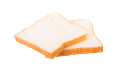 sliced bread isolated on white background, clipping paths