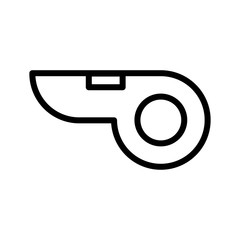 Whistle icon design template, vector icon designed in line style, editable stroke icon on white background, can be used for web and various needs of your project