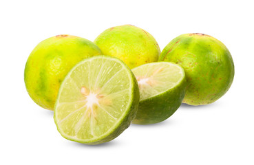 lemon fruit isolated on white background with clipping path