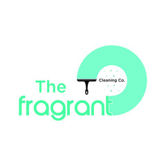 Vector logo for cleaning services featuring clean, modern design elements perfect for businesses in housekeeping, janitorial, and sanitation industries.