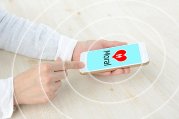 スマホのモラルイメージ