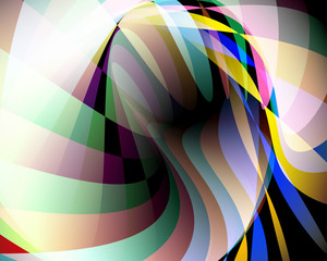 Abstract vector design with colorful form