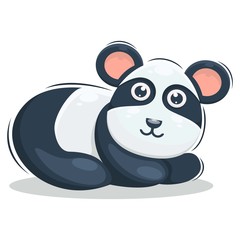 cute panda mascot design vector premium