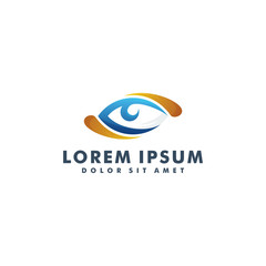 Eye Logo design template, Visison icon vector