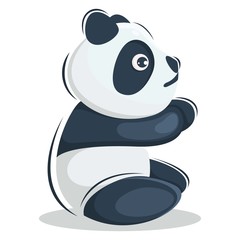 Fototapeta premium cute panda mascot design vector premium