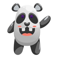 cute panda mascot design vector premium