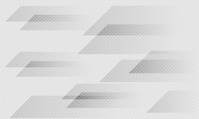 Fototapeta premium White and gray abstract geometric background. Texture with halftone elements. Modern vector design template.