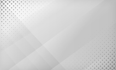 Abstract white and gray gradient background. Texture with halftone dots design background. Modern vector design template.