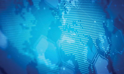 World map dots background.Global marketing concepts 