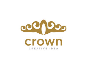 Crown Logo Design Vector