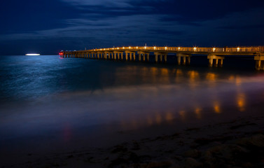 Pier at night