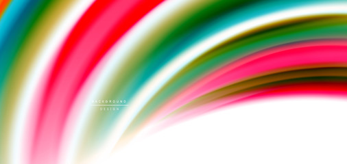 Silk smooth lines on white, liquid fluid color waves. Vector Illustrations For Wallpaper, Banner, Background, Card, Book, Illustration, landing page, cover, placard, poster, banner, flyer, design