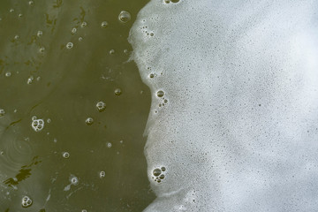 Backgrounds Bubbles in white water