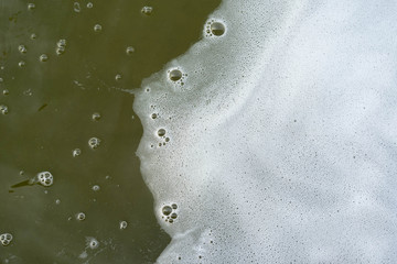 Backgrounds Bubbles in white water