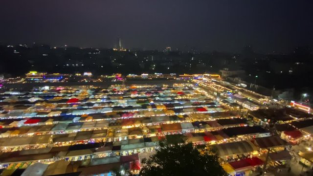 Night market in Bangkok, Thailand, Ratchada Rot Fai Night Market