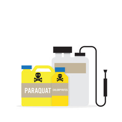 prohibition paraquat chemical fertilizer vector