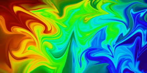 An abstract psychedelic wavy background banner.