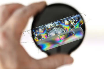 Photographing through a polarizing filter