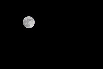 Full moon on night background
