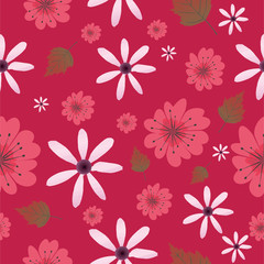 seamless pattern with flowers