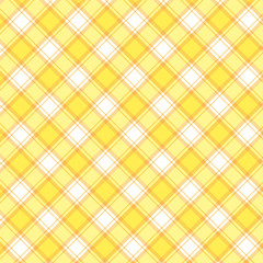 Checkered yellow and white check pattern background,vector illustration,Gingham
