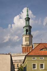 Obraz premium Town hall at Old Market square in Poznan. Poland