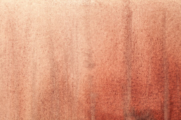 Abstract art background light coral color. Rose painting on canvas. Fragment of orange artwork.