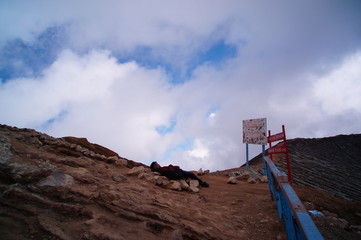 Ijen Crater is a acidic crater lake located at the top of Mount Ijen with a lake depth of 200 meters and the area of ​​the crater reaching 5,466 hectares.