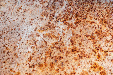 Brown iron rusty background,Dark worn rusty metal texture background