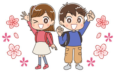 入学 新入生 イラスト
