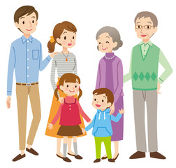 ３世代家族　ファミリー