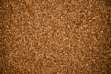 Golden buckwheat texture full frame