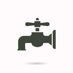 Faucet icon. Vector illustration for graphic and web design.