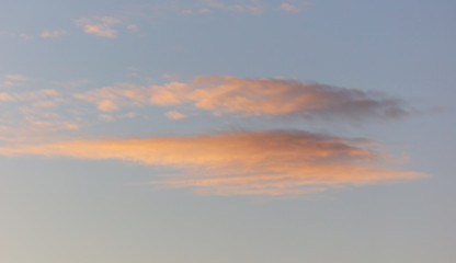 Colorful clouds at dawn of the sun