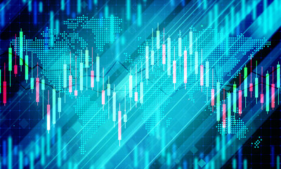 Digital Stock market trading background