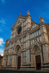 Fototapeta na wymiar Santa Croce Church in Florence, Italy