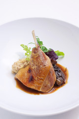 Duck leg roasted with potato