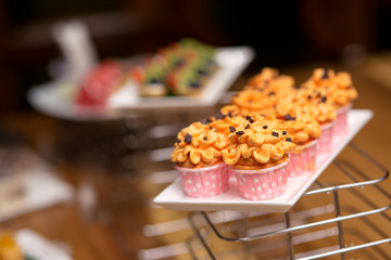 Beautiful orange cupcake