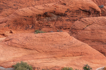 Landscape of red rock formations in Red Rock Canyon National Conservation Area in Las Vegas, Nevada