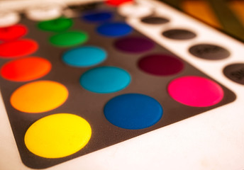  Remote control round shapes background. Macro image