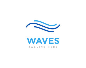 Abstract Wave Logo Design Vector