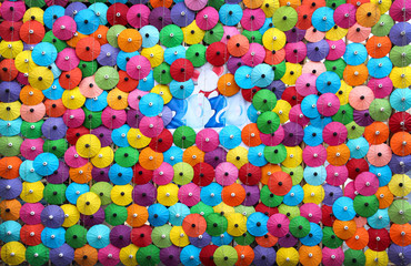 January,17, 2020 , Bo Sang Umbrella Festival at Bo Sang Umbrella Handicraft Centre. San Kamphaeng district , Chiang Mai Thailand