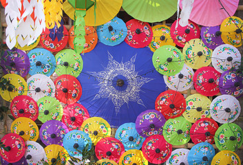 January,17, 2020 , Bo Sang Umbrella Festival at Bo Sang Umbrella Handicraft Centre. San Kamphaeng...