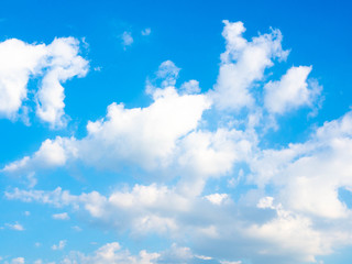 Obraz na płótnie Canvas Blue Sky background with clouds color White