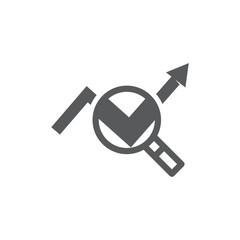 Research icon on white background