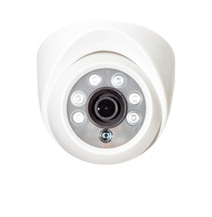cctv camera isolated on white background