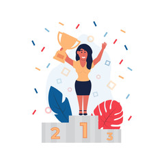 Success Business concept Vector illustration for business design and infographic