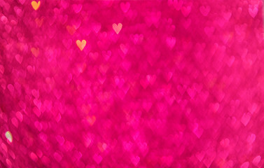 Pink  hearts bokeh.