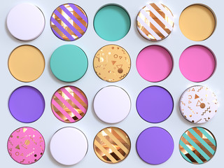 abstract colorful geometric shape wallpaper pattern 3d rendering